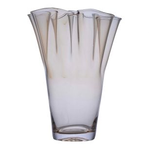 Tissue Vase transparent beige h35 d24 sc  