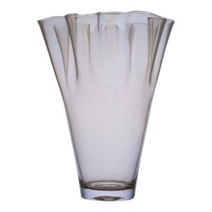 Tissue Vase transparent beige h40 d27 sc  