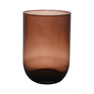 Essentials Emilia Transparent Vase topaze h20 d14 