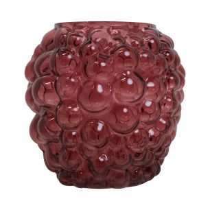 Bibble Vase ventre rouge h19 d21 