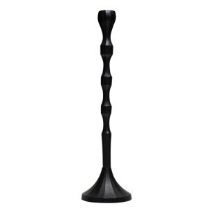 Lyra Candleholder Metal black h45 d13 