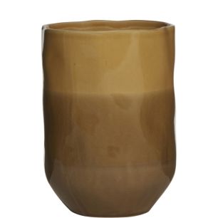  Planter Ceramic amber h20 d15 