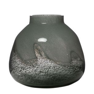 Minya Vase swirl green grey h25 d26cm