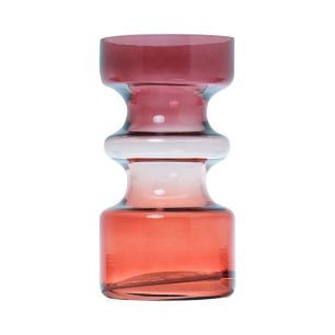 Amanda Vase red/pink/orange h18 d9,5 