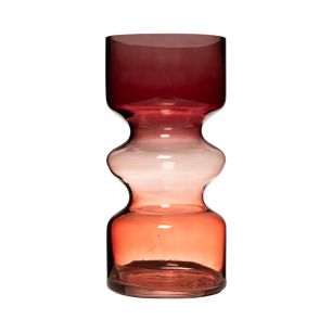 Amanda Vase rouge/rose/orange h25 d12,5 