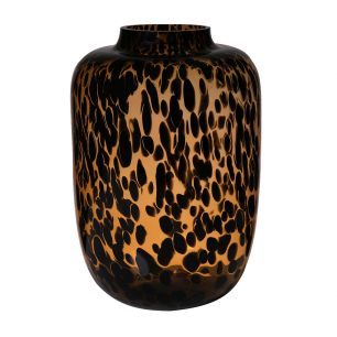 Vase Tiger Big Amber Black cc H42 D29