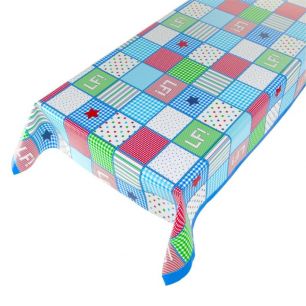 Lief Patchwork Pvc Tablecloth multi 140cmx20mtr 