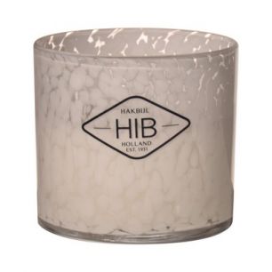 Hib White Musk Cylinder Duftkerze Tiger Weiss H12 D12