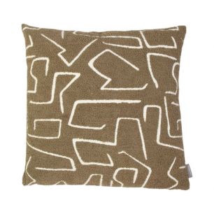 Roy Chenille Kissen taupe  45x45cm 