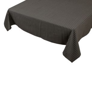 Pinstripe Tablecloth Textile sage green 140x300cm 