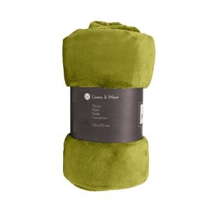 Marmaris blanket olive green 130x170cm