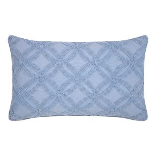 Annika Kussen stonewash blauw 40x60cm