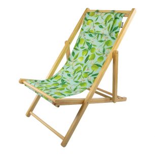 Sorrento outdoor Strandstuhl gruen  58x128 cm