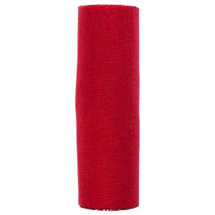 Jute Linen Tafelband rood 30cmx3mtr (box of 12) 