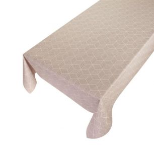 Jacquard Grid Enduit lavable 10bg01 brun 140cmx20mtr 