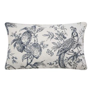 Breeze Coussin oasis blanc bleu 30x50 cm