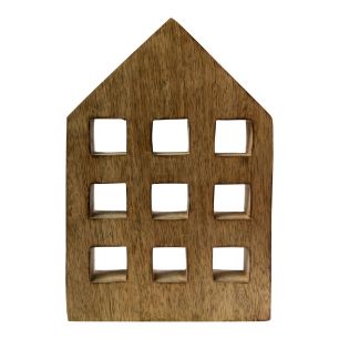 Dekoration House mango holz h20 d13cm