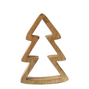 Decoration arbre hollow bois de manguier 10,5x15x3,5cm