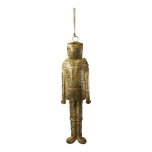 Hanging Decoration nutcracker gold 12x40x55cm