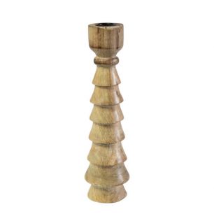 Candle Holder mango hout Boom 25cm