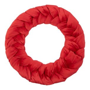 Velvet Wreath braided red dia 45cm