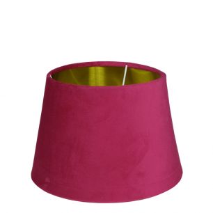 lampenkap fluweel fuchsia dia 25cm