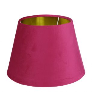 lampenkap fluweel fuchsia dia 30cm