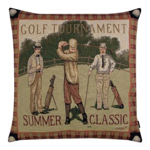 coussin gobelin golf homme 45x45cm