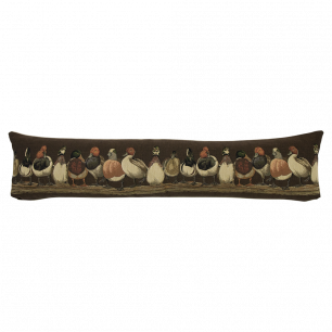 gobelin boudin de porte canards brun 20x90cm