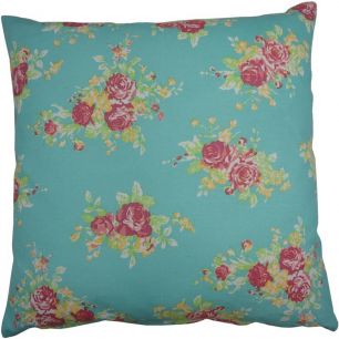 Cushion Coral Sunset 45x45 aqua/rouge