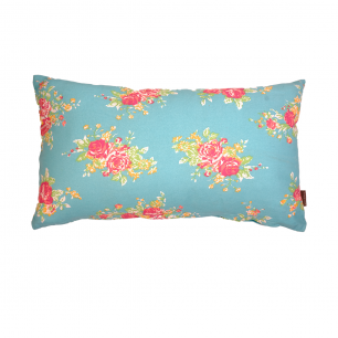 Cushion Coral Sunset 30x50 aqua/rouge