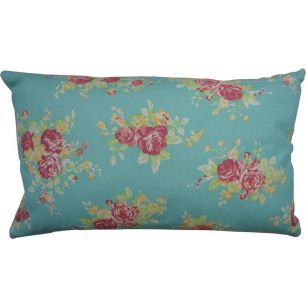 Cushion Coral Sunset 30x50 aqua/rouge