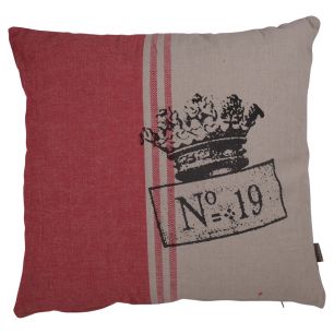 Cushion Crown Middle Stripe 45 x45 Red