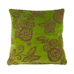 Cushion Saloni 50X50 Lime/Mosgroen