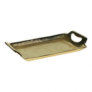 serving tray rectangle champagne gold 21cm