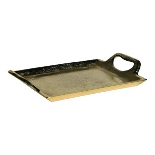 serving tray rectangle champagne gold 25cm