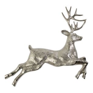 Wall Decoration reindeer silver 4x55x63cm