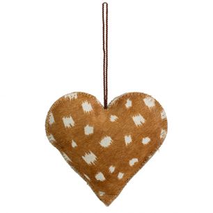 hangdecoratie hart hert groot 20cm*