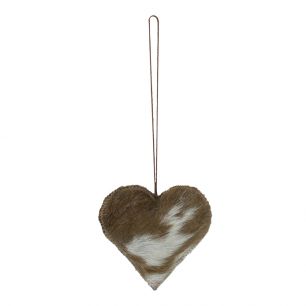 hangdecoratie naturel hart medium 10cm