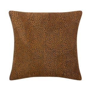 Cushion Goat suede dots brown 45x45cm (Capra Aegagrus Hircus)