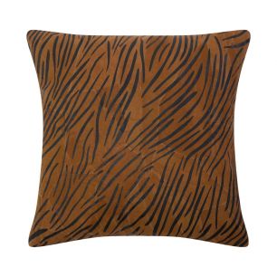 Cushion Goat suede zebra brown 45x45cm (Capra Aegagrus Hircus)