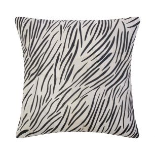 Cushion Goat suede zebra sand 45x45cm (Capra Aegagrus Hircus)