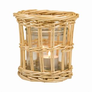 rattan lantern straight double 14cm