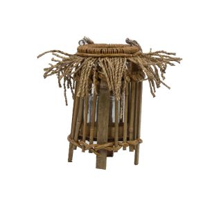 lantern bamboo frayed 31cm