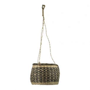 seagrass hanging flowerpot black 20cm*