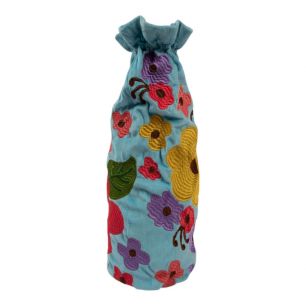 Wine Bottle Cover Joy bleu clair h37 x 12cm