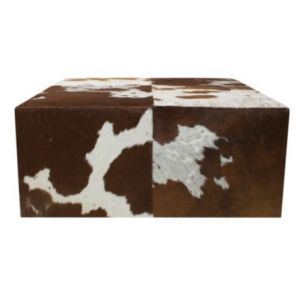 hocker koe bruin wit 80x80x35cm (pallet)