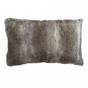 coussin lapin gris 30x50cm 