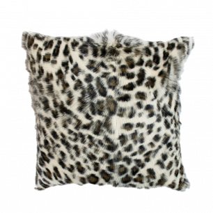 coussin chèvre léopard brun 40x40cm*