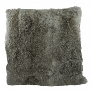 coussin lapin gris 40x40cm 